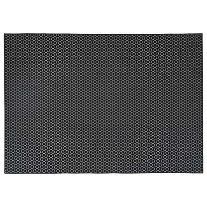 vidaXL Rug ORIZ Black Mesh Pattern 240 x 340 cm 100% Polyester