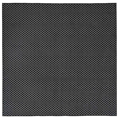 vidaXL Rug ORIZ Black Mesh Pattern 200 x 200 cm 100% Polyester