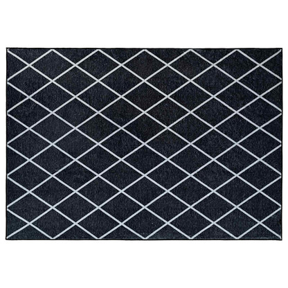vidaXL Rug ORIZ Black Diamond Pattern 240 x 340 cm 100% Polyester