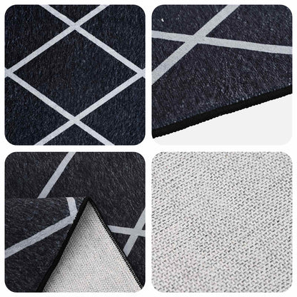 vidaXL Rug ORIZ Black Diamond Pattern 300 x 400 cm 100% Polyester
