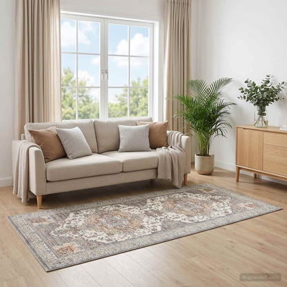 vidaXL Rug ORIZ Brown 80 x 200 cm 100% Polyester