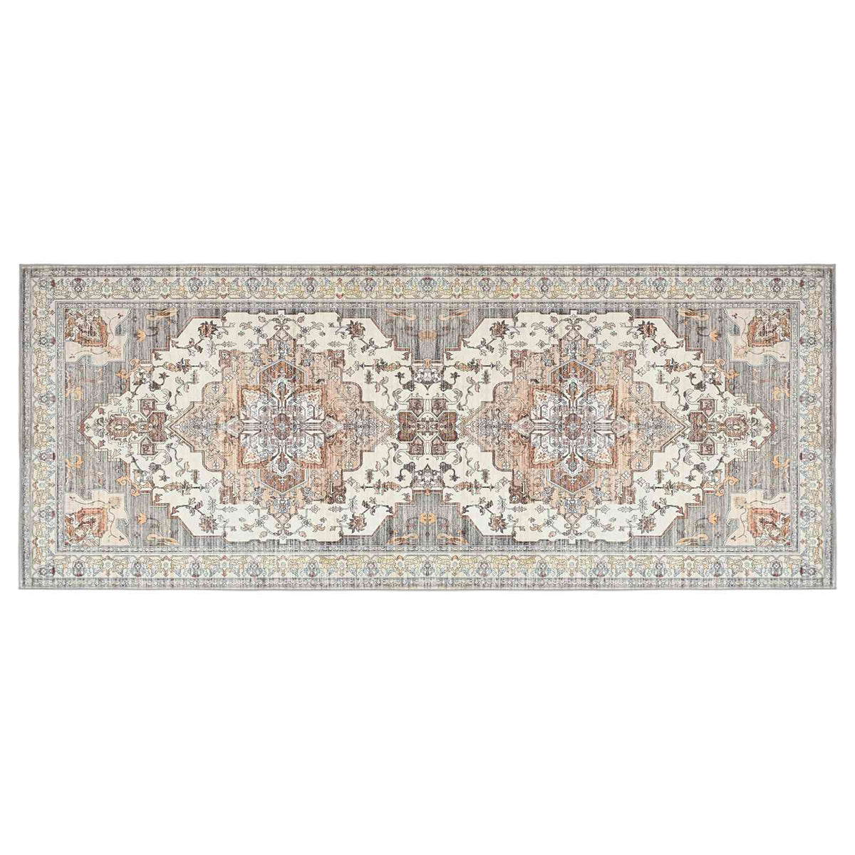 vidaXL Rug ORIZ Brown 80 x 200 cm 100% Polyester