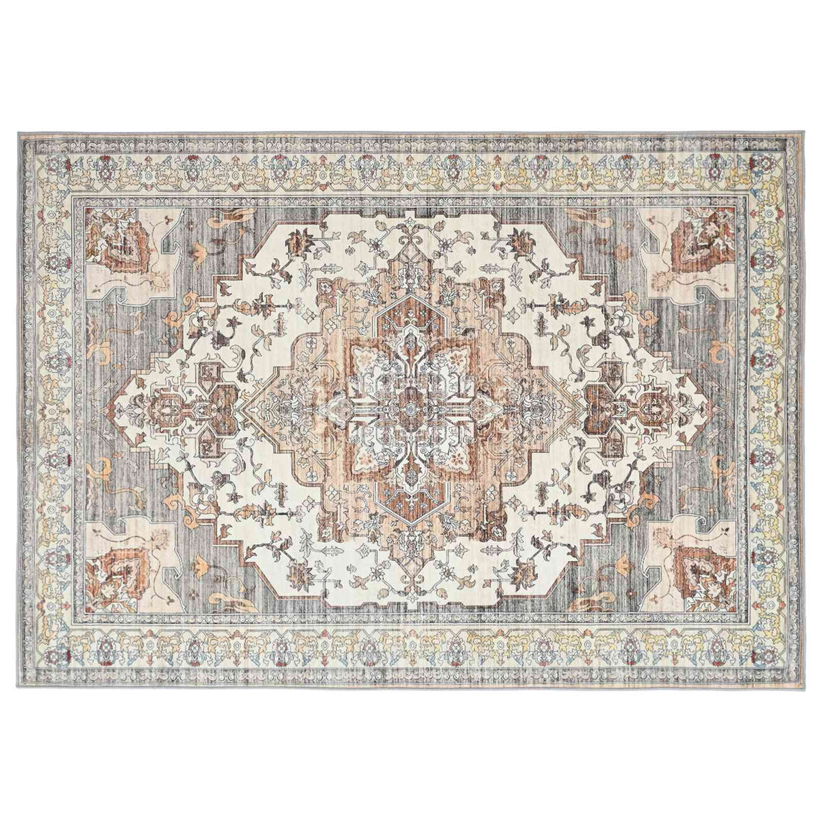 vidaXL Rug ORIZ Brown 240 x 340 cm 100% Polyester