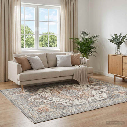 vidaXL Rug ORIZ Brown 160 x 160 cm 100% Polyester