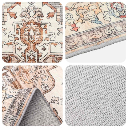 vidaXL Rug ORIZ Brown 240 x 240 cm 100% Polyester