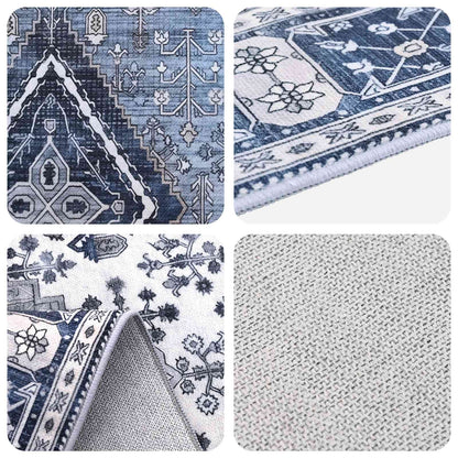 vidaXL Rug ORIZ Dark Blue 240 x 340 cm 100% Polyester