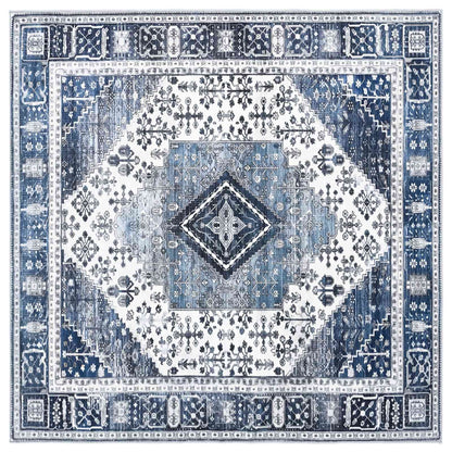 vidaXL Rug ORIZ Dark Blue 160 x 160 cm 100% Polyester