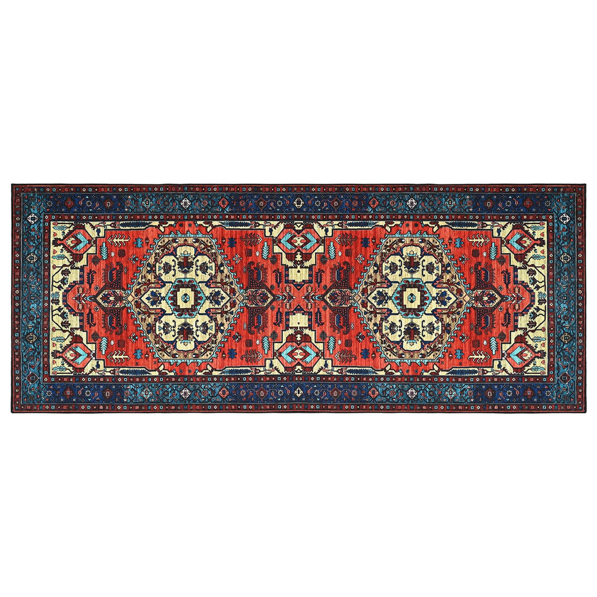 vidaXL Rug ORIZ Red 80 x 200 cm 100% Polyester