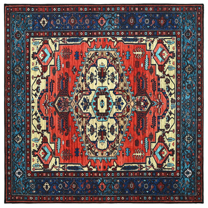 vidaXL Rug ORIZ Red 200 x 200 cm 100% Polyester