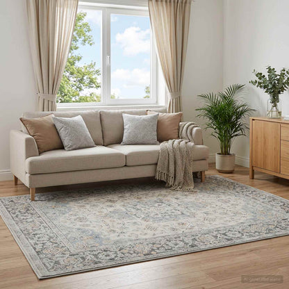 vidaXL Rug ORIZ Cream 80 x 150 cm 100% Polyester