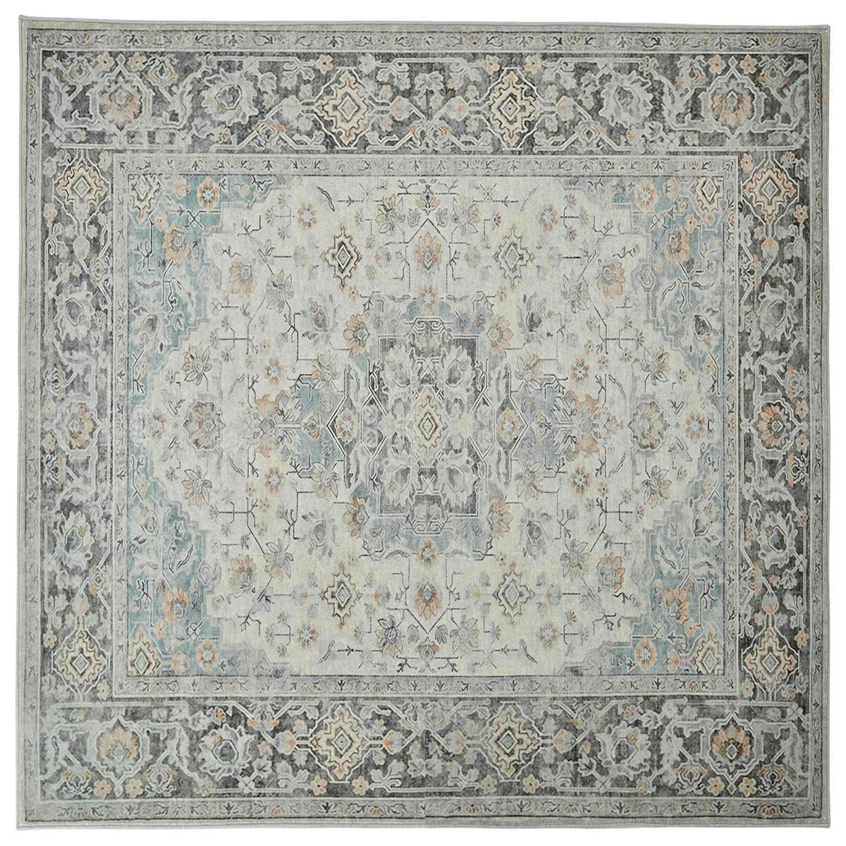 vidaXL Rug ORIZ Cream 240 x 240 cm 100% Polyester