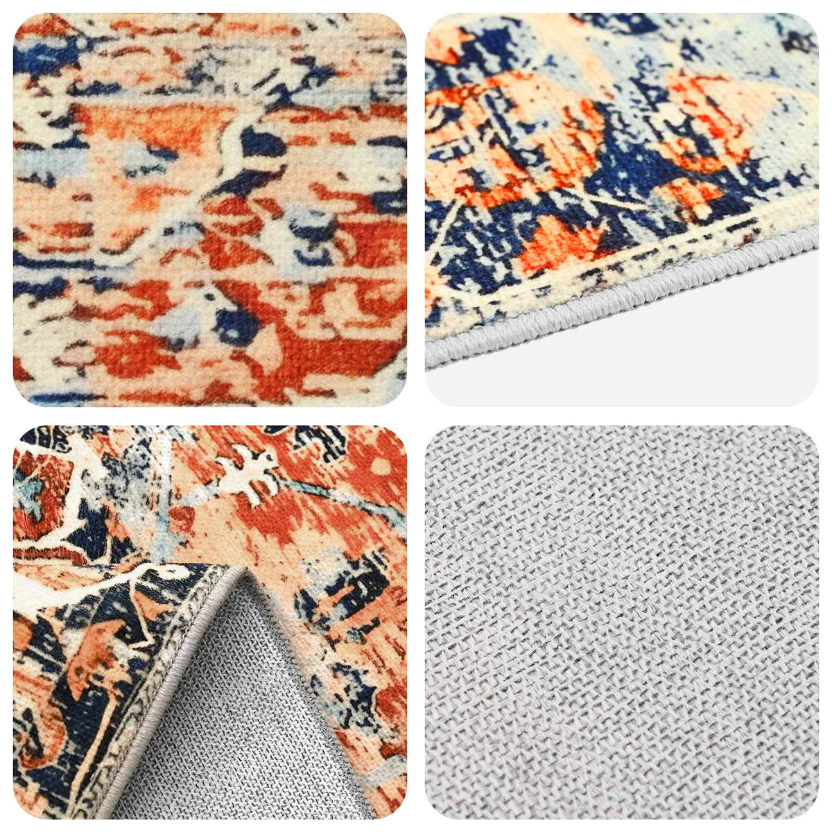 vidaXL Rug ORIZ Orange 80 x 150 cm 100% Polyester