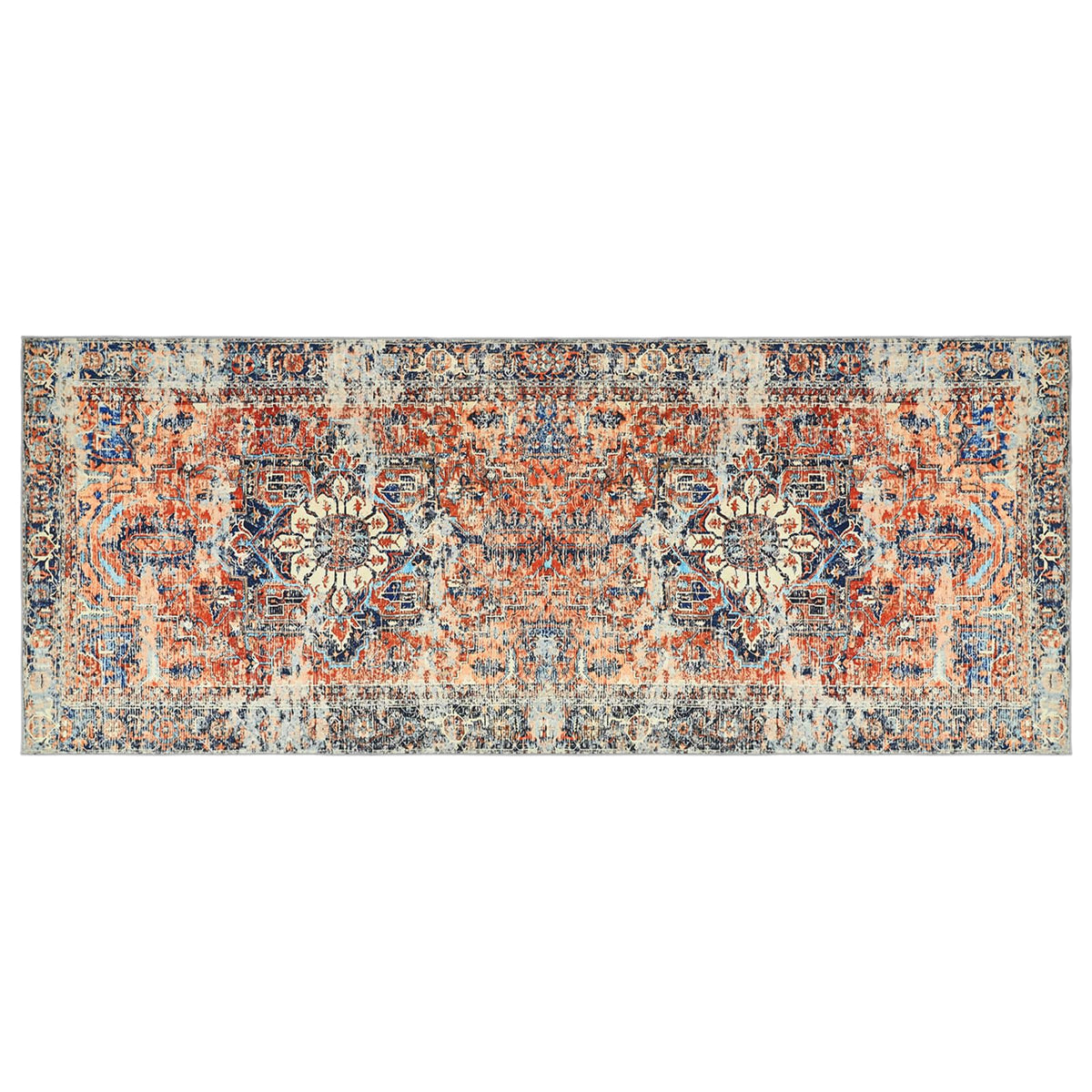 vidaXL Rug ORIZ Orange 80 x 200 cm 100% Polyester