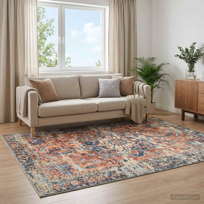 vidaXL Rug ORIZ Orange 240 x 340 cm 100% Polyester