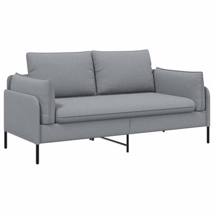 vidaXL 2-Seater Sofa Light Grey 188 x 81 x 89 cm Fabric