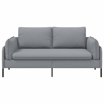 vidaXL 2-Seater Sofa Light Grey 188 x 81 x 89 cm Fabric
