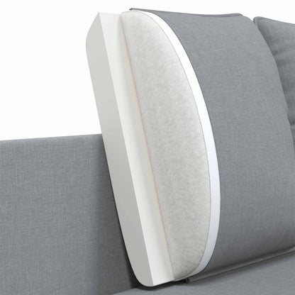 vidaXL 2-Seater Sofa Light Grey 188 x 81 x 89 cm Fabric