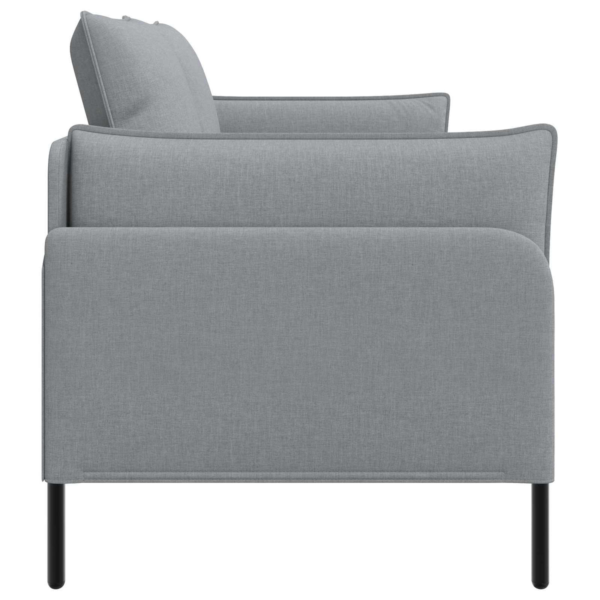 vidaXL 2-Seater Sofa Light Grey 188 x 81 x 89 cm Fabric