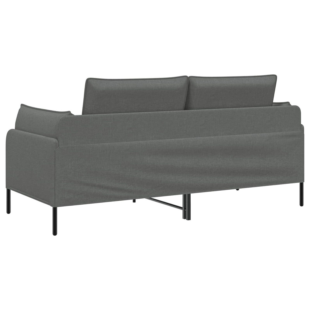 vidaXL 2-Seater Sofa Dark Grey 188 x 81 x 89 cm Fabric