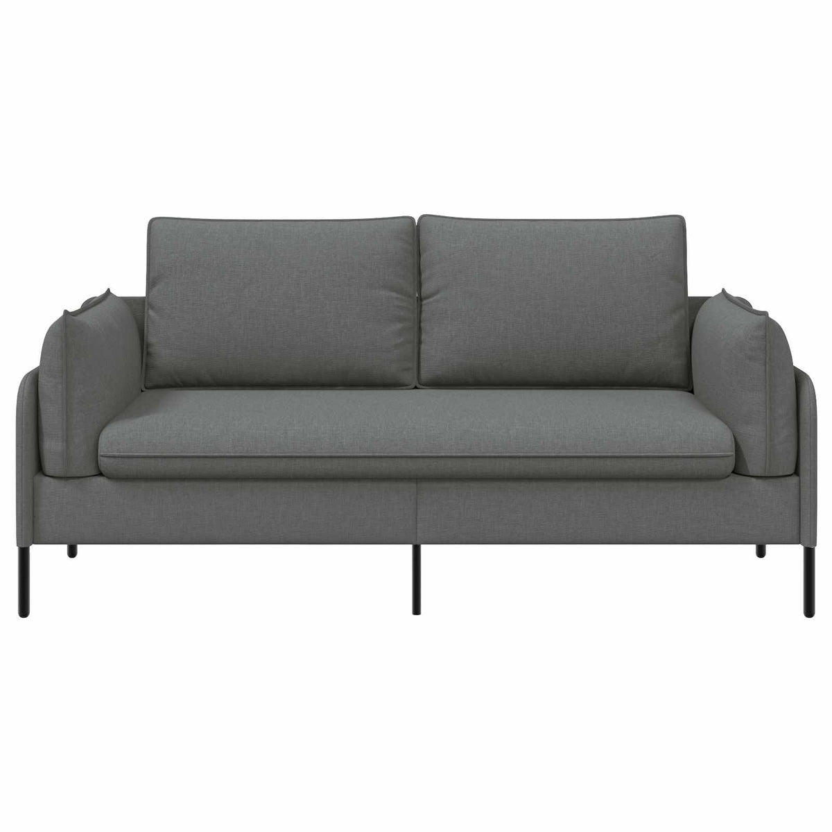 vidaXL 2-Seater Sofa Dark Grey 188 x 81 x 89 cm Fabric