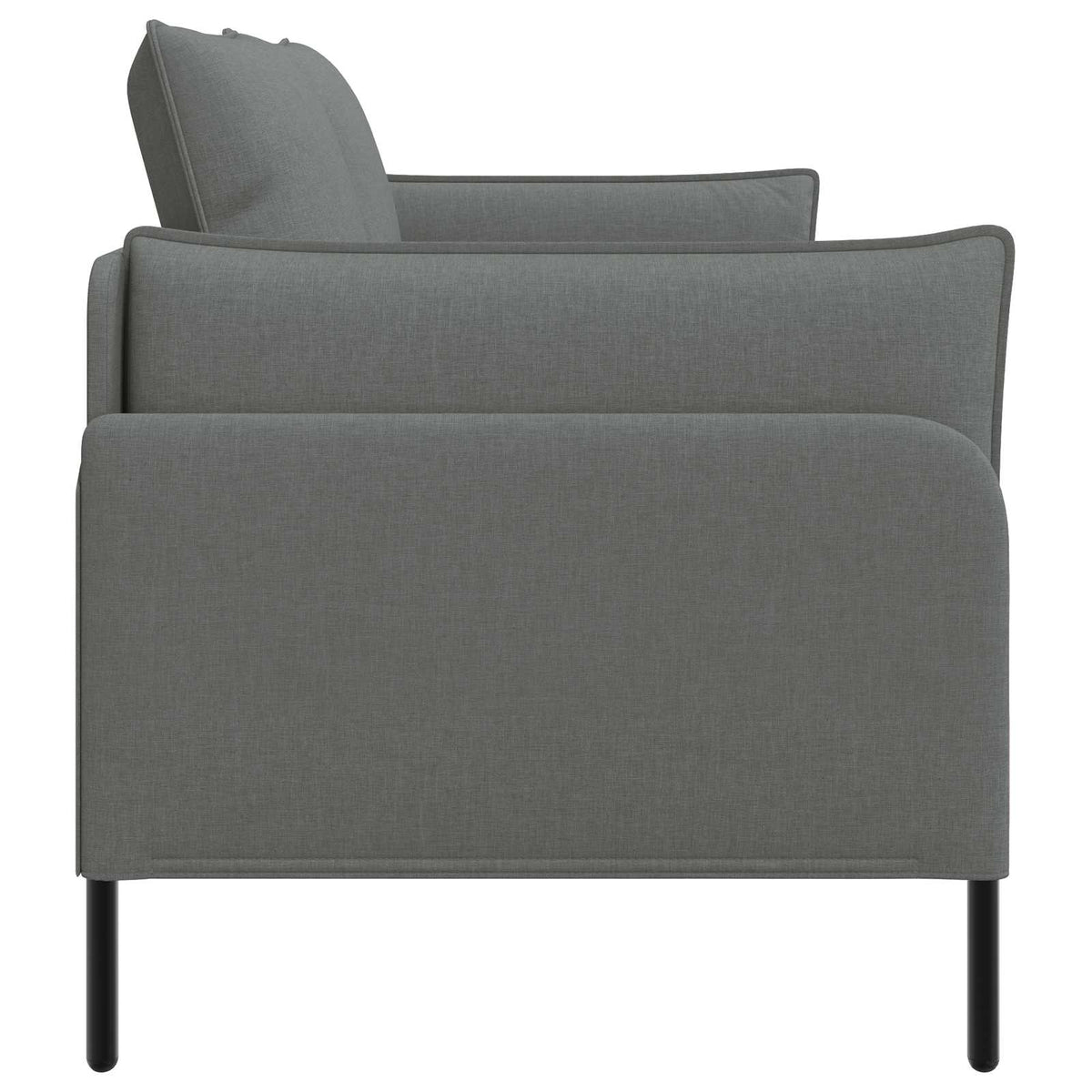 vidaXL 2-Seater Sofa Dark Grey 188 x 81 x 89 cm Fabric