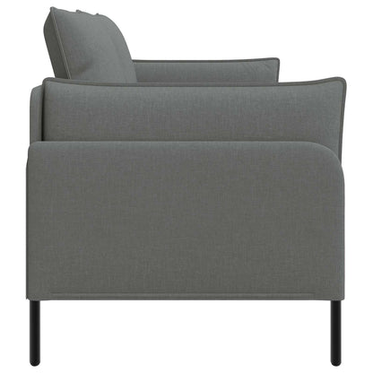 vidaXL 2-Seater Sofa Dark Grey 188 x 81 x 89 cm Fabric