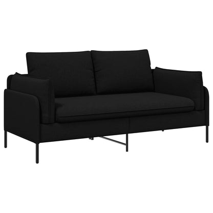 vidaXL 2-Seater Sofa Black 188 x 81 x 89 cm Fabric