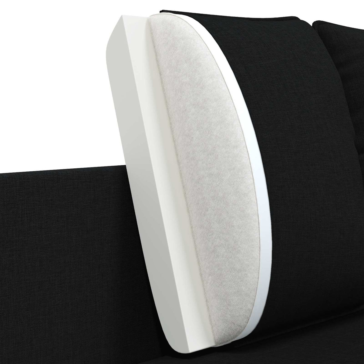 vidaXL 2-Seater Sofa Black 188 x 81 x 89 cm Fabric