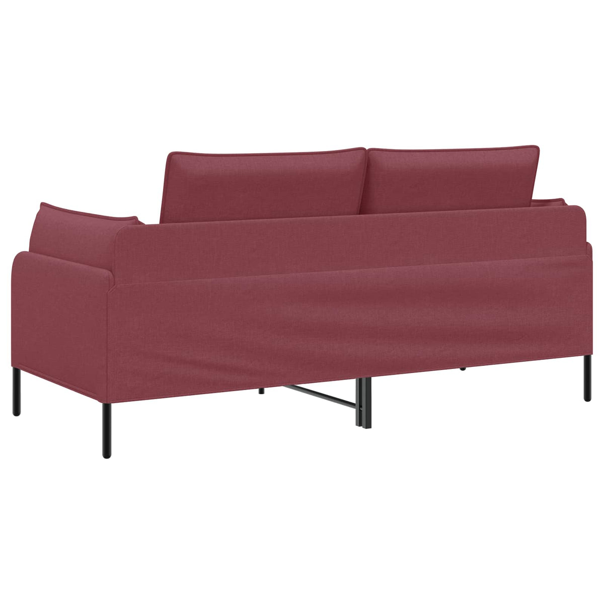 vidaXL 2-Seater Sofa Wine Red 188 x 81 x 89 cm Fabric