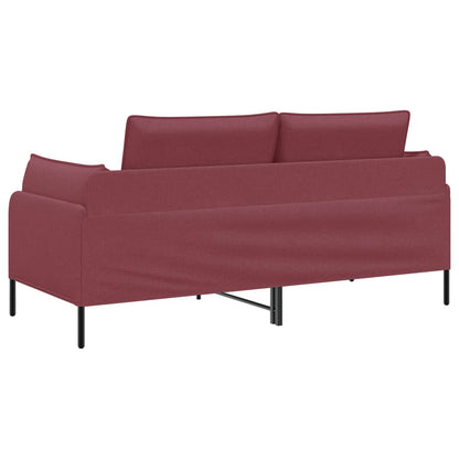 vidaXL 2-Seater Sofa Wine Red 188 x 81 x 89 cm Fabric