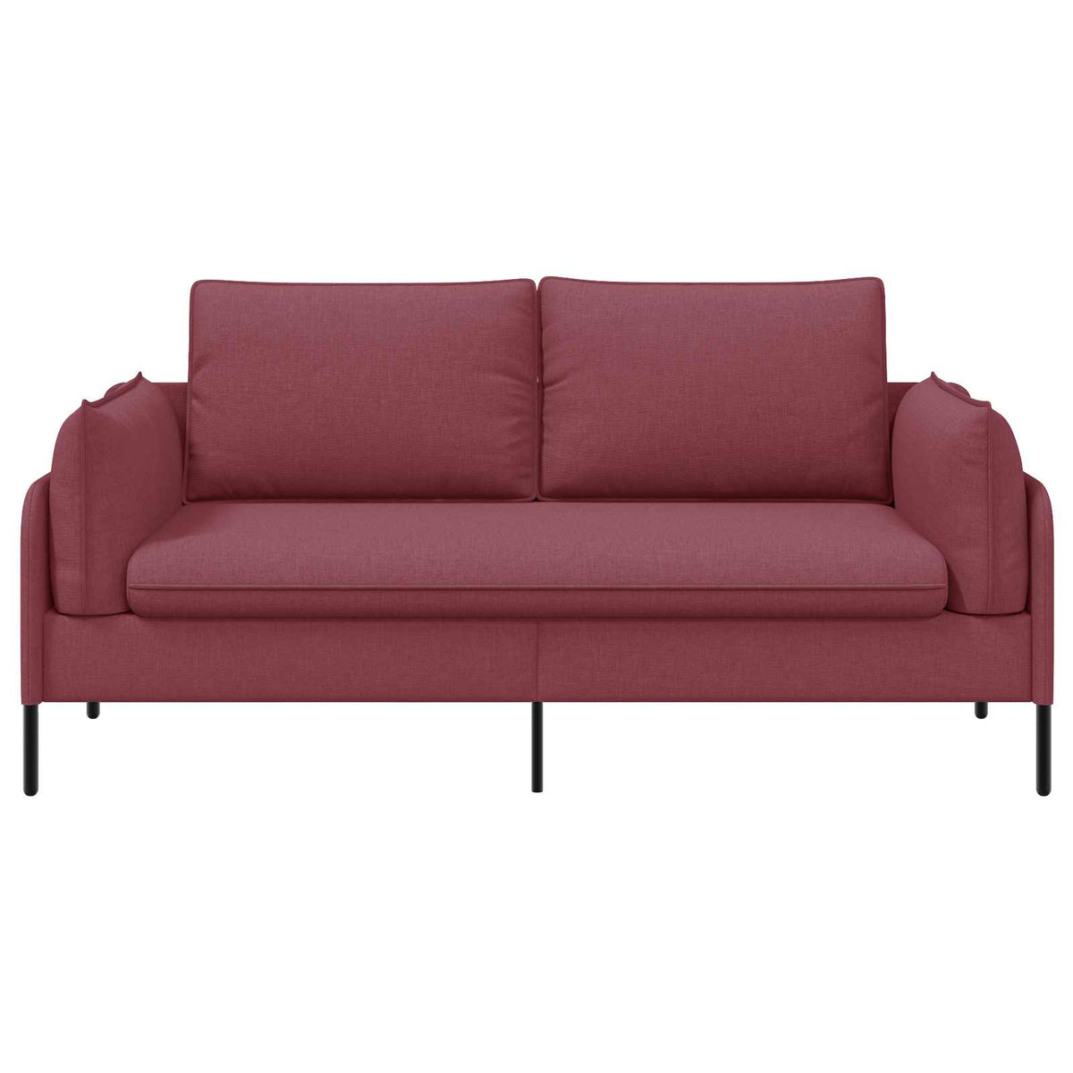 vidaXL 2-Seater Sofa Wine Red 188 x 81 x 89 cm Fabric