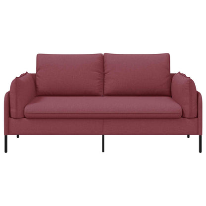 vidaXL 2-Seater Sofa Wine Red 188 x 81 x 89 cm Fabric