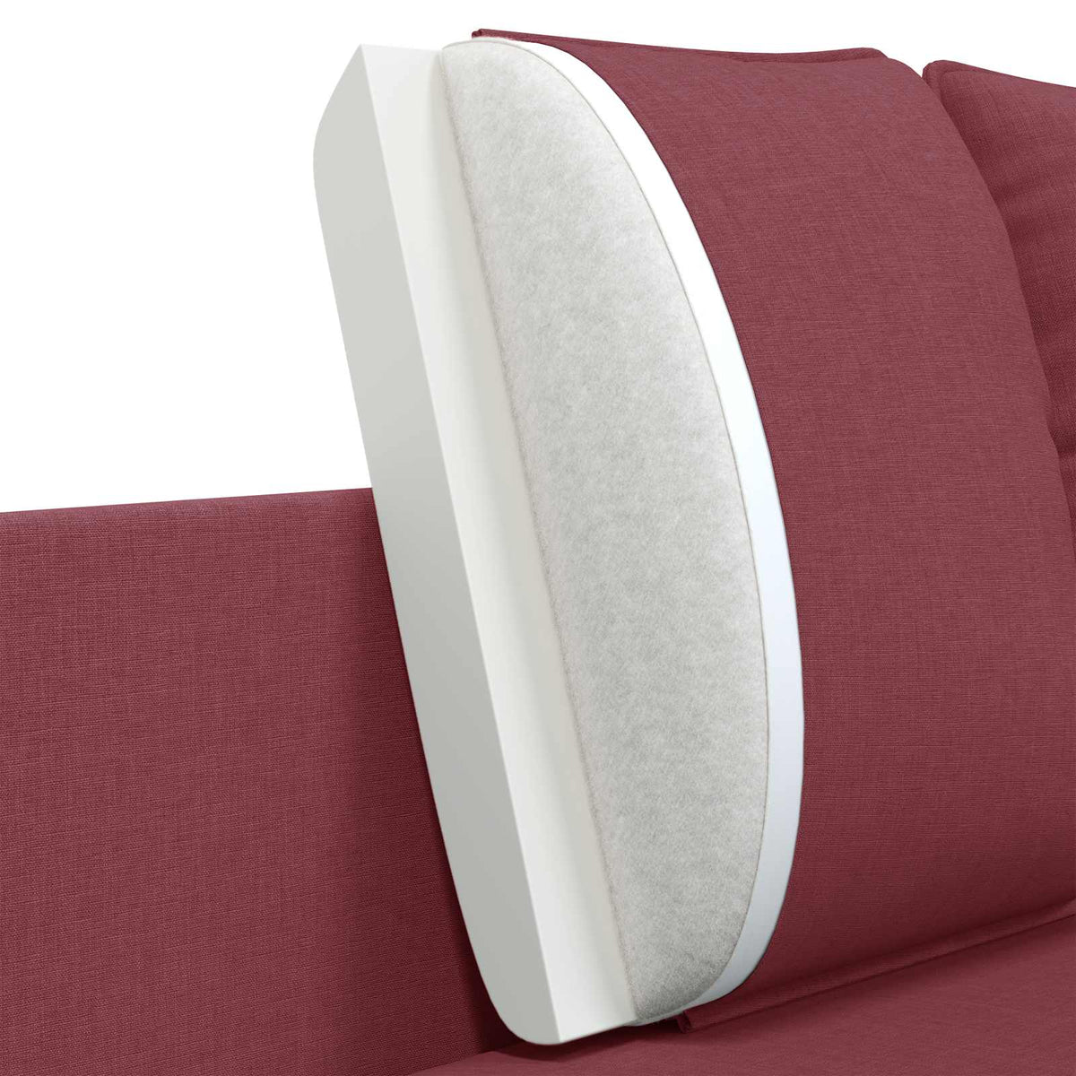 vidaXL 2-Seater Sofa Wine Red 188 x 81 x 89 cm Fabric
