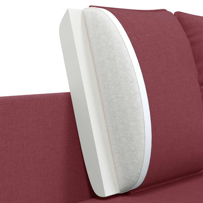 vidaXL 2-Seater Sofa Wine Red 188 x 81 x 89 cm Fabric