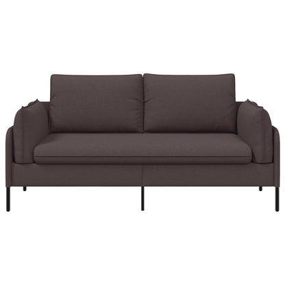 vidaXL 2-Seater Sofa Dark Brown 188 x 81 x 89 cm Fabric