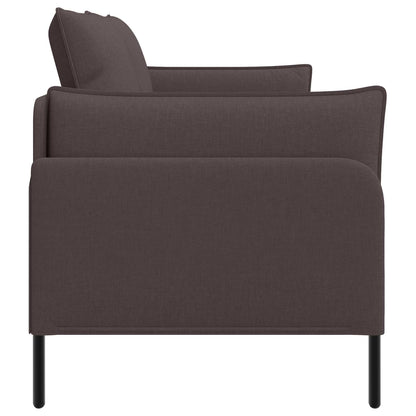 vidaXL 2-Seater Sofa Dark Brown 188 x 81 x 89 cm Fabric