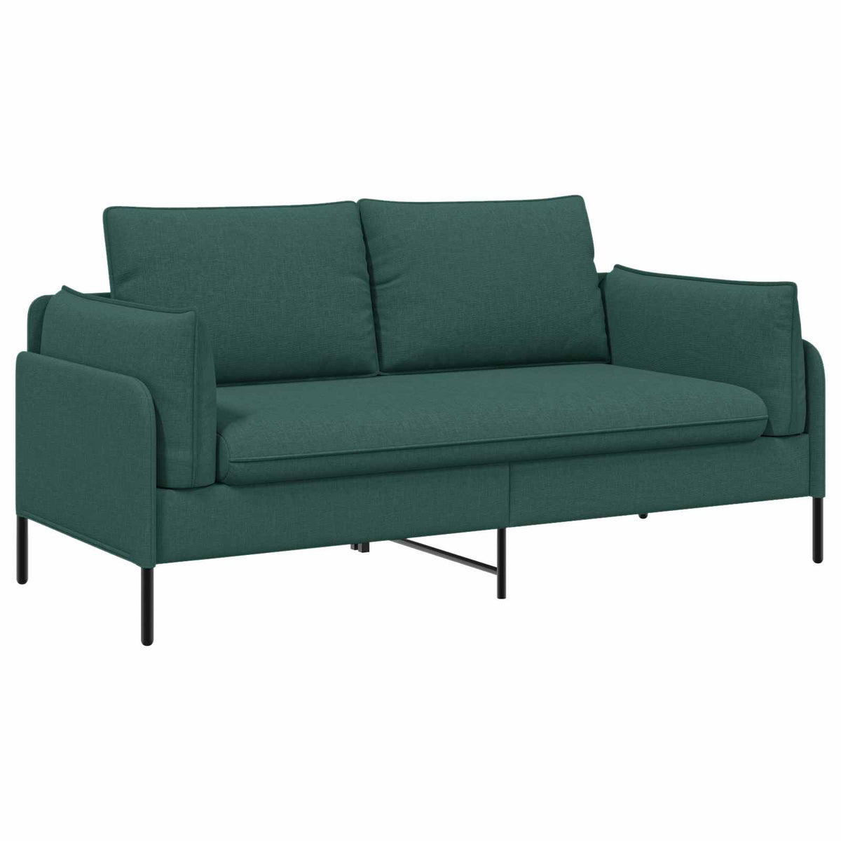 vidaXL 2-Seater Sofa Dark Green 188 x 81 x 89 cm Fabric