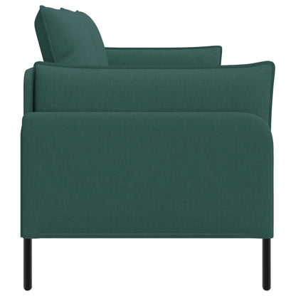 vidaXL 2-Seater Sofa Dark Green 188 x 81 x 89 cm Fabric
