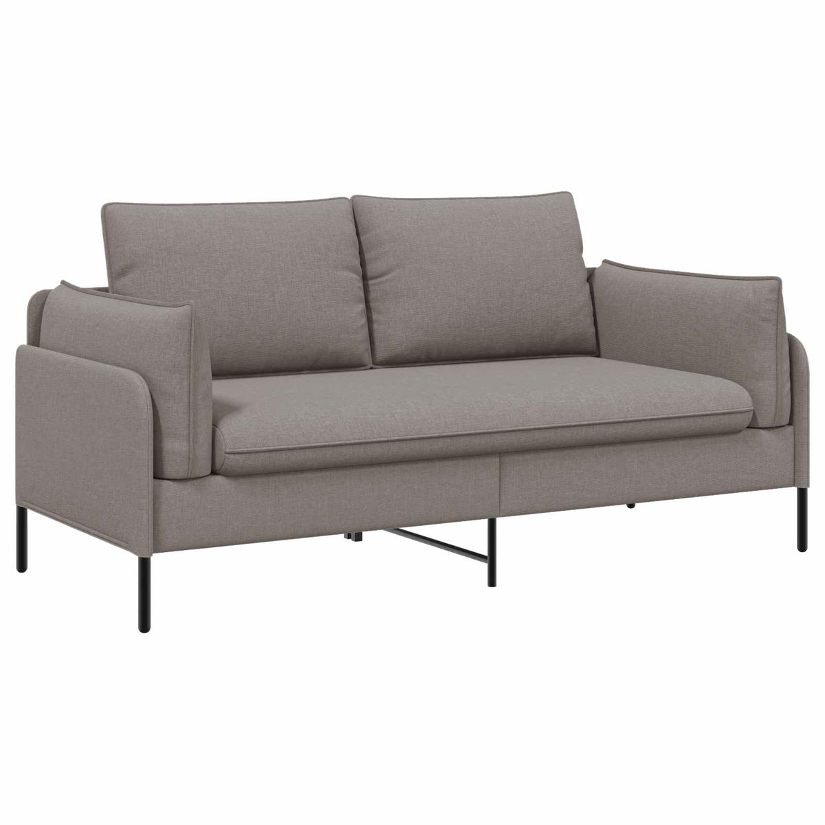 vidaXL 2-Seater Sofa Taupe 188 x 81 x 89 cm Fabric