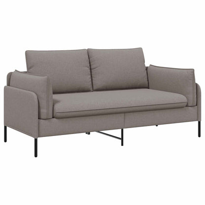vidaXL 2-Seater Sofa Taupe 188 x 81 x 89 cm Fabric