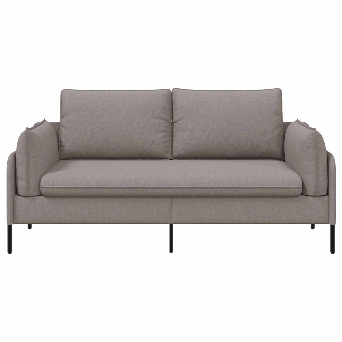 vidaXL 2-Seater Sofa Taupe 188 x 81 x 89 cm Fabric