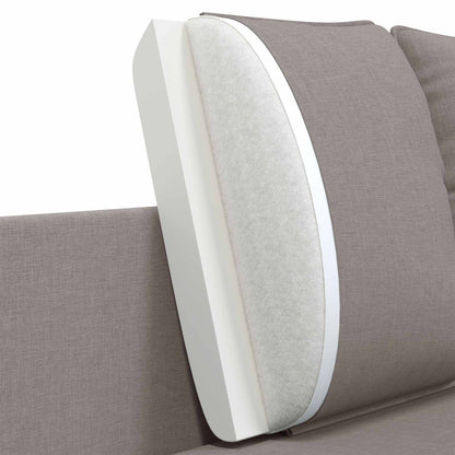 vidaXL 2-Seater Sofa Taupe 188 x 81 x 89 cm Fabric