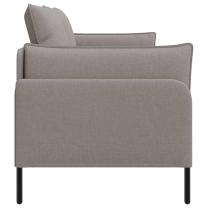 vidaXL 2-Seater Sofa Taupe 188 x 81 x 89 cm Fabric