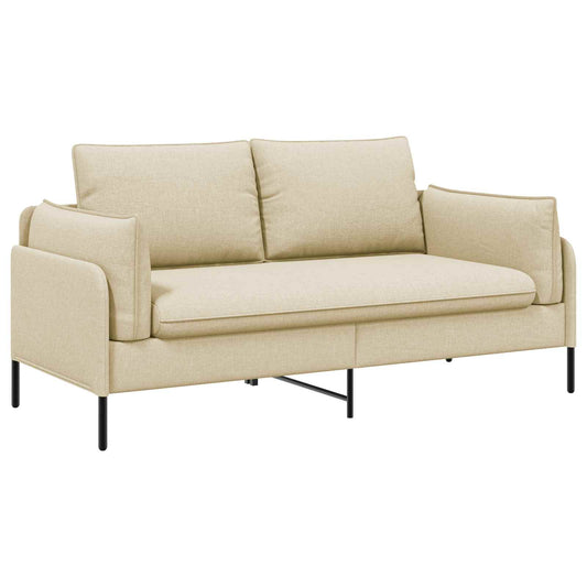 vidaXL 2-Seater Sofa Cream 188 x 81 x 89 cm Fabric