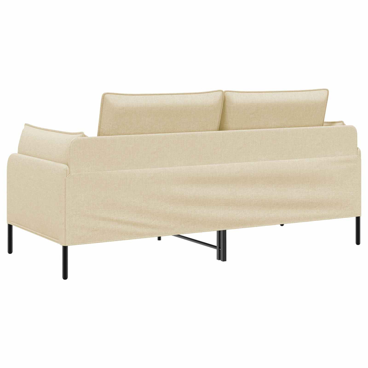 vidaXL 2-Seater Sofa Cream 188 x 81 x 89 cm Fabric