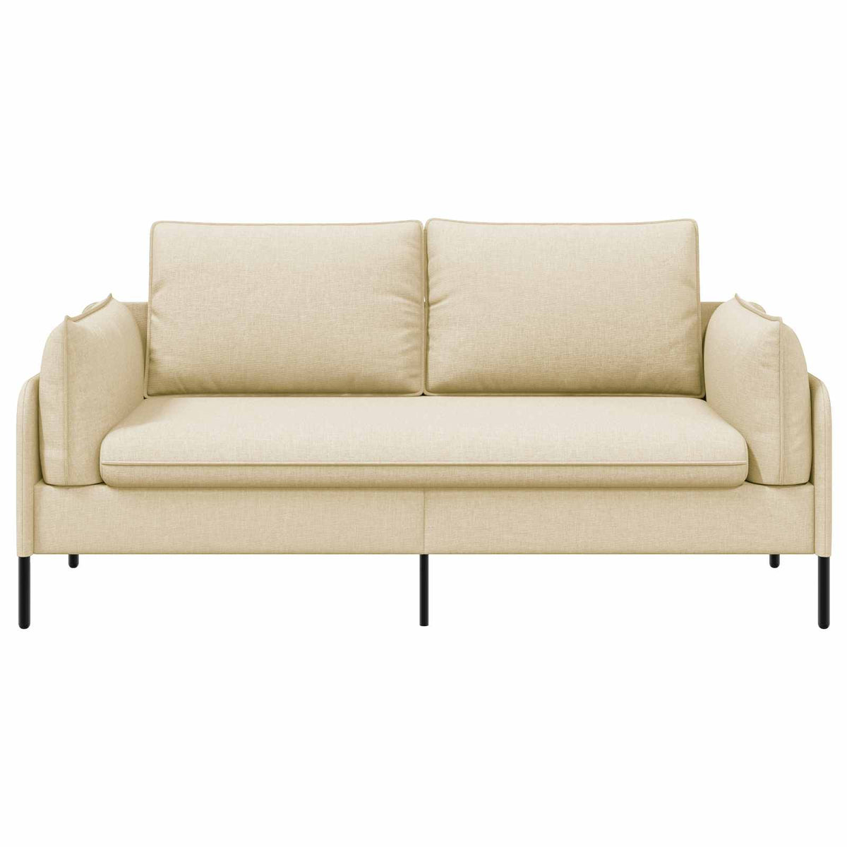 vidaXL 2-Seater Sofa Cream 188 x 81 x 89 cm Fabric