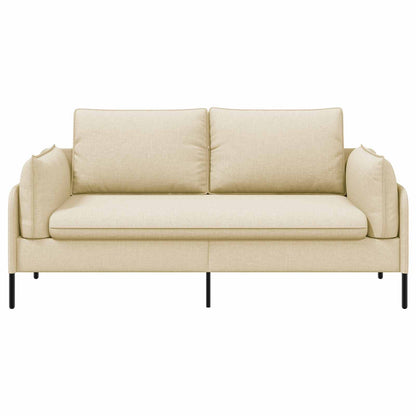vidaXL 2-Seater Sofa Cream 188 x 81 x 89 cm Fabric