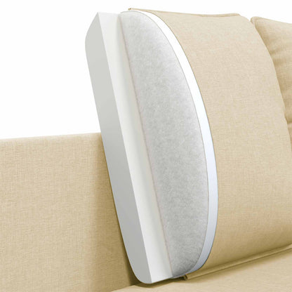 vidaXL 2-Seater Sofa Cream 188 x 81 x 89 cm Fabric