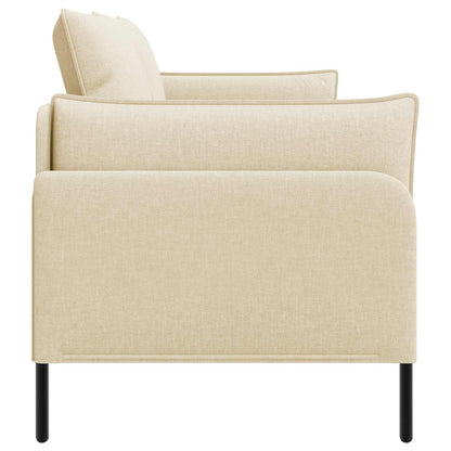 vidaXL 2-Seater Sofa Cream 188 x 81 x 89 cm Fabric
