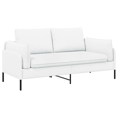vidaXL 2-Seater Sofa White 188 x 81 x 89 cm Fabric